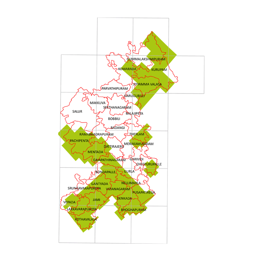 Storm surge inundation map for cyclone with wind speed